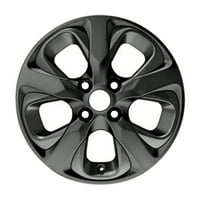 Kai obnovljen oem aluminijski aluminijski kotač, svi obojeni sjaj crni, uklapa se - Chevrolet Spark