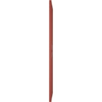 Ekena Millwork 15 W 65 H True Fit PVC Cedar Park Fiksni nosač roletne, biber crvena