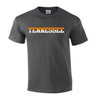 Mens Tennessee Thirt TN dva tona narančastog i bijelog fudbalskog sportove majica kratkih rukava Grafički