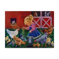 Zaštitni znak likovne umjetnosti' djevojčica sa farme ' umjetnost na platnu Tricie Reilly-Matthews