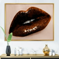 PROIZVODNJA Krupne prekrasne ženske usne II Moderni uokvireni platneni zidni umjetnički otisak