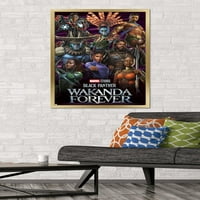 Marvel Black Panther: Wakanda Forever - Grupni zidni poster, 22.375 34 Uramljeno