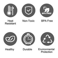 Silikonski pribor odmori se s kapljicom za više pribora za više pribora, otporan na toplinu, BPA-nožni
