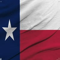 Zidni plakat za zastavu Texas sa pushpinsom, 22.375 34
