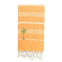 Linum Početna Tekstil Lucky - Breezy Palm Tree Pestemal ručnik za plažu