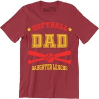 Softball Tata Daughter League - smiješni Bejzbol poklon od son muške majice