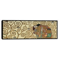 Ispunjavanje Gustava Klimta uokvirenog platna Art Print