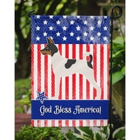 Carolines blaga bb8387gf Američka igračka za terijer američka zastava Vrt Veličina malog, višebojna