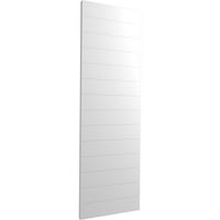 Ekena Millwork 18 W 55 H True Fit PVC horizontalna letvica modernog stila fiksne roletne, bijele