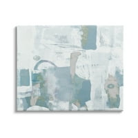 Stupell Industries plavi bijeli apstraktno slikanje mirnim tonovima zauzeto pokret, 24, dizajn Dan Meneely