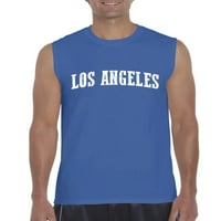 Arti-Muška grafička majica bez rukava, do muške veličine 3xl - Los Angeles