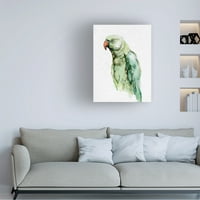 Emma Caroline 'Svijetli Portret Papagaja I' Umjetnost Na Platnu