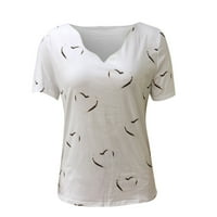 Žene tunike kratkih rukava vrhovi zaljubljenih VACT Ležerne majica, majica