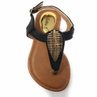 Victoria K ženske metalne sandale od zlatnog perja