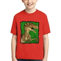 Dinosaurus moderno tiskane dječje pamučne majice prevelike dječje majice Dječja djevojka vrhovi do veličine