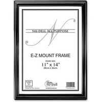 Nu-Dell, NUD13980, E-Z Mount Frames, svaki, crni, srebrni ukrasi