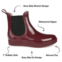 Kolekcija Journee Weens Drip Tru Comfort Foam Almond Toe Rain Boots
