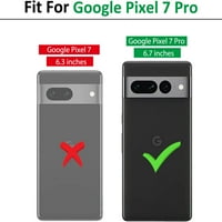 Pixel Pro CASE, Google Pixel Pro CASE CASE otporni na Google Pixel Pro Telefon futrola sa 360 ° Magnetni držač zvona Kickstand Telefon futrola za Google Pixel Pro Purple