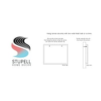 Stupell Industries jednostavan aranžman buketa cvijeća staklena vaza ilustracije slike Galerija - wrapped