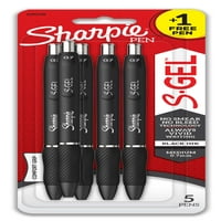 Sharpeie S-Gel, gel olovke, srednje tačke, crne gel tinte olovke, + bonus, brojanje