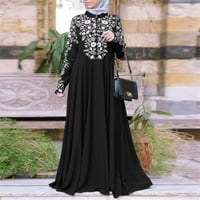 Ljetne haljine za žene rade kaftan arapski jilbab abaya čipkasti šivanje maxi haljina boho haljina