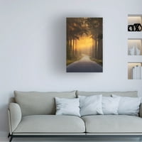 Ye 'Pursuing The Light At The End Of The Road' Canvas Art
