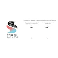 Stupell Industries Rad Težak igrajte Tvrdi frazi Dečji blok tipografija, 15, dizajn Kyra Brown