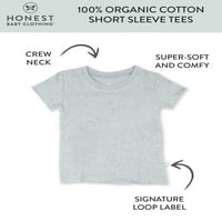 Iskrena odjeća za bebe Baby & Todler Boy ili Girl Rod Neutralne organske pamučne majice kratkih rukava