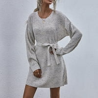 Džemperi za žene Casual jesenji i zimski pulover labava pletena jesenska odjeća za žene džemperi bež s-6XL