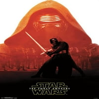 Star Wars: Sila se budi - Kylo Ren znački zidni poster, 22.375 34