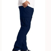 TKLpehg teretni hlače muškarci modne casual duge hlače Čvrsto boje teretni pantalone radne bačene borbeni