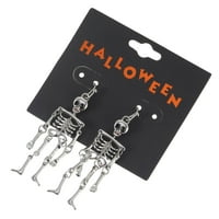 Par naušnica od legure za Noć vještica Creative Skeleton Shape kapi za uši dekori za uši