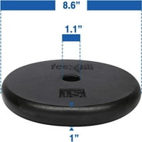 YES4SL lbs Standardne ploče težine, ploče od livenog gvožđa za bučice, singl