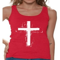 Awkward Styles Cross Tank Top za žene Christian Cross odjeća za dame sljedeće Isus ženske T-Shirt Christian