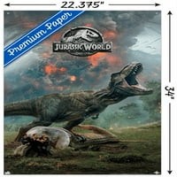 Jurassic World: Fallen Kingdom - Zidni poster vulkana s push igle, 22.375 34