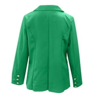 Ženski sportski kaputi modni poslovni ženski jakne za blejler zeleno m