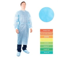 Izolacijska haljina za jednokratnu upotrebu: Univerzalni Qty po slučaju