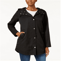 Style & Co ženska jakna sa kapuljačom Anorak crna Veličina XS