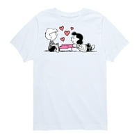 Peanuts-Lucy I Schroeder Srčane Misli-Grafička Majica Sa Kratkim Rukavima Za Malu Djecu I Mlade