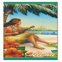 Havajski 60 30 Vintage Hula Girl Hawel, svaki