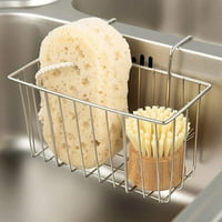 AlexSi kuhinjska spužva držač za sudoper Caddy četkica za pranje posuđa tekući odvodnik nehrđajući čelik
