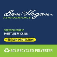 Ben Hogan Muške i velike muške performanse kratkih rukava Confetti Print Golf polo majicu, do 5XL
