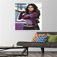 Marvel Hawkeye - Kate Bishop zidni poster sa drvenim magnetskim okvirom, 22.375 34