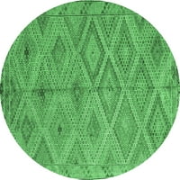 Ahgly Company Zatvorena okrugla jugozapadna smaragdna zelena tepih za zelenu zemlju, 6 'okrugla