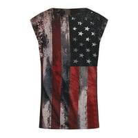 American Flags Workout Shirts for Men Stars and Stripes Casual Tank Tops Print Sleeless Patriotic Cool