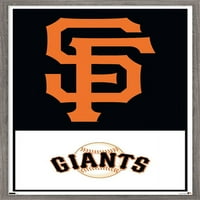 San Francisco Giants - Logo Zidni poster, 14.725 22.375 uokviren
