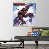 Marvel Comics - Deadpool - Napadački zidni poster sa drvenim magnetskim okvirom, 22.375 34
