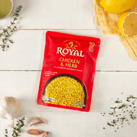 Royal spreman za zagrijavanje basmati riže, kraljevske piletine i biljne okus, 6-pakovanje