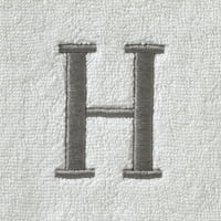 Kućni ručnik za ručni monogram, H
