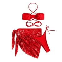 Royallovewomenske modne remenje za modne kratke suknje MESH bikini set kupaćih kostima bikini setovi za